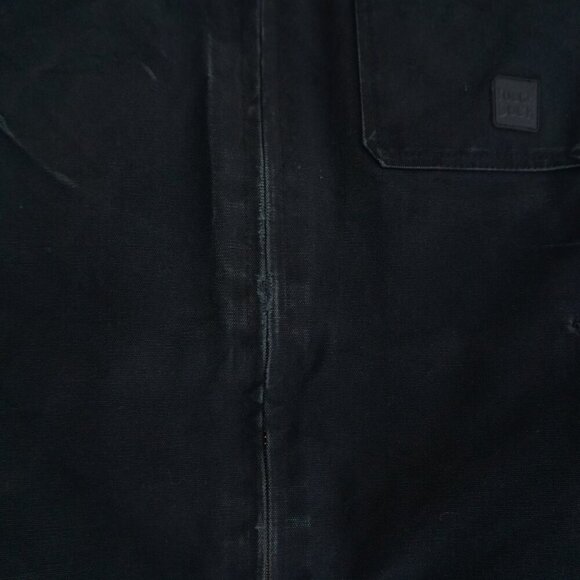 Vtg 90S Tough Duck Black Brown Corduroy Collar Heavyweight Cotton Detroit Jacket - Picture 7 of 16